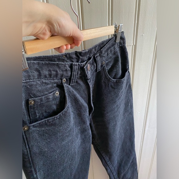 LEVI’S VINTAGE 1990 531 black denim jeans size 25 - Picture 6 of 12